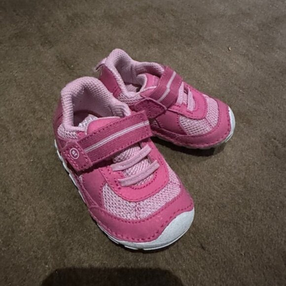 Stride Rite Pink Baby Walker Shoes - Picture 1 of 3